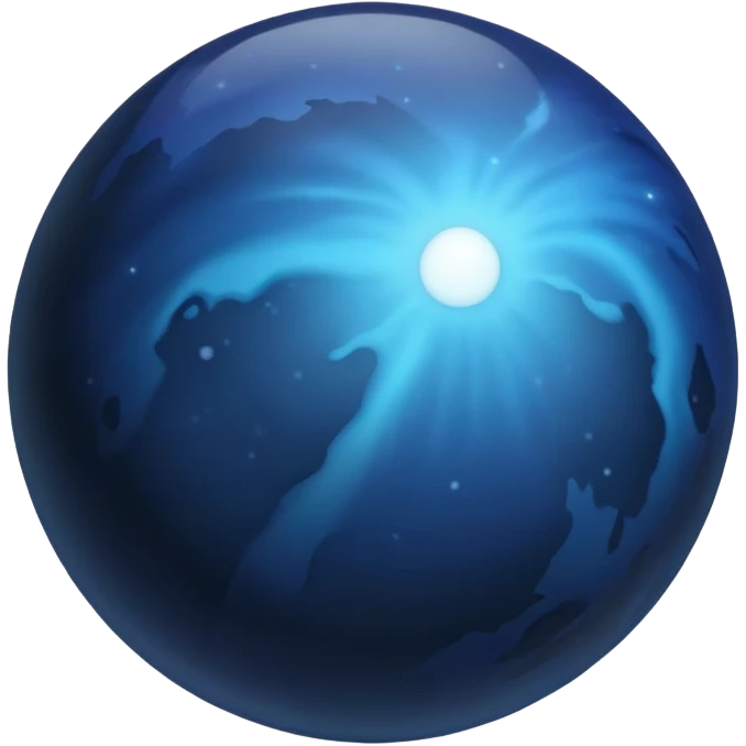 deep dark blue planet emoji