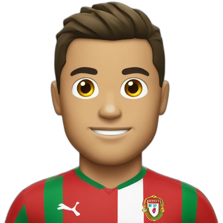 Cristiano Ronaldo maillot portugal emoji