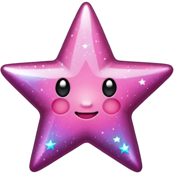BLACKPINK-inspired black and pink star emoji emoji