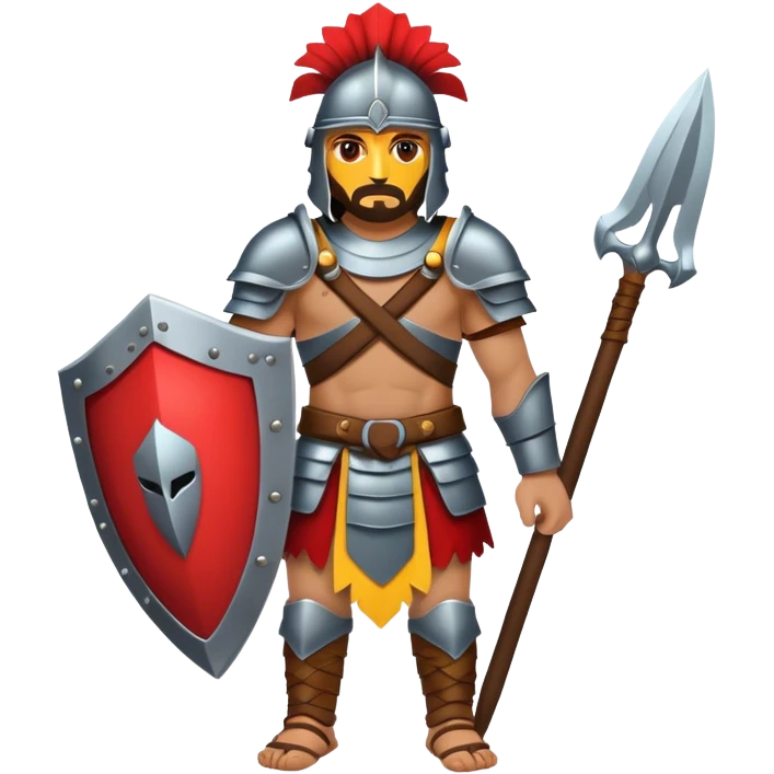 tribesman with armour emoji