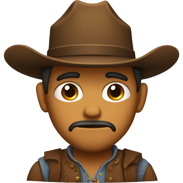 Sad cowboy emoji