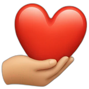 Mains en coeur emoji