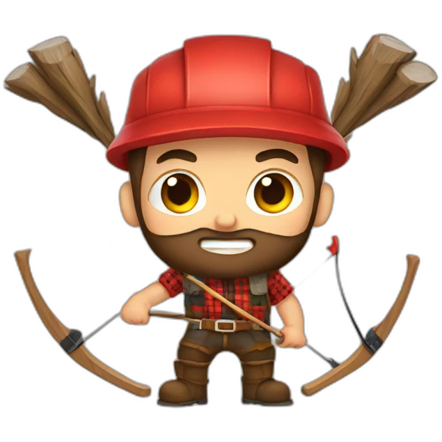 bro-lumberjack-archery emoji