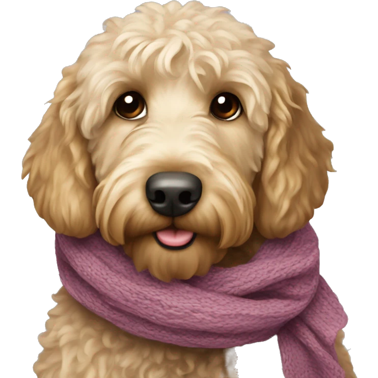 labradoodle-in-the-scarf emoji