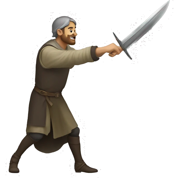 dagger guy throwing medieval emoji