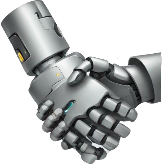 robot handshake emoji