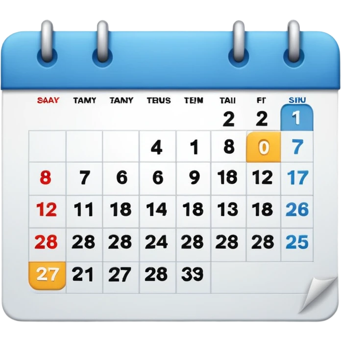 It’s On the calendar!  emoji