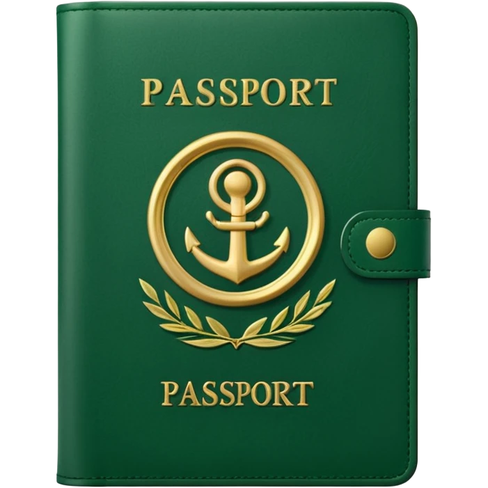 green Passport emoji