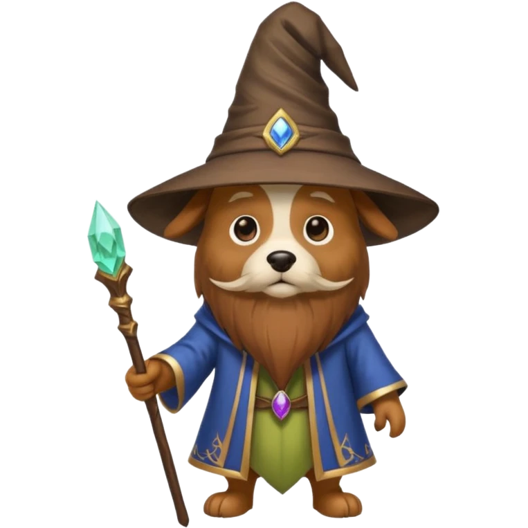 Dog wizard emoji