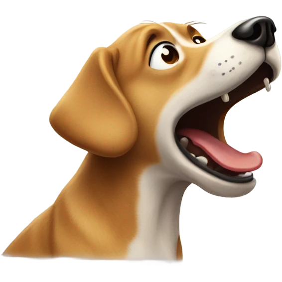 Dog barking emoji