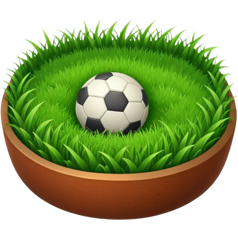  circular patch of football grass emoji