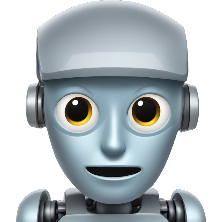robot that acts as ai pair programmer writing my sourcecode emoji