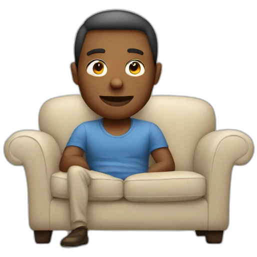 man on sofa emoji