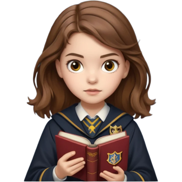 Barbara palvin as Hermione granger reading emoji