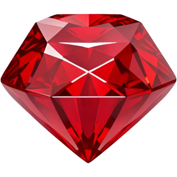 Red diamond carved on its front "RED" emoji