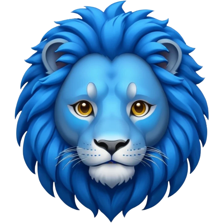 Blue lion 🦁 emoji