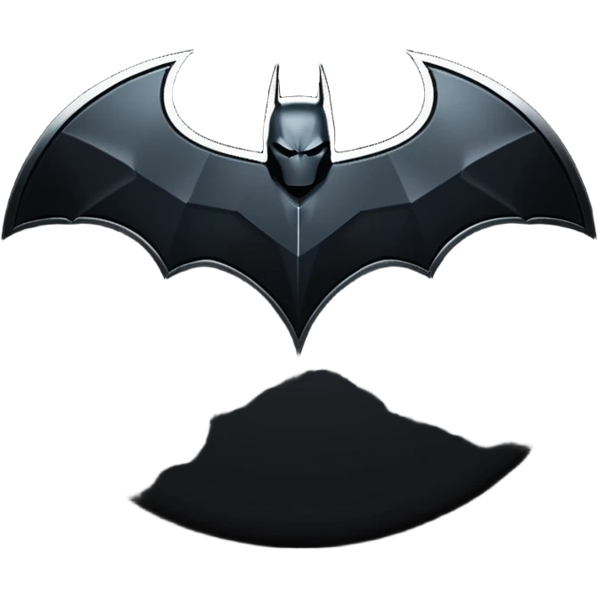 Batman Arkham Knight logo Full black emoji