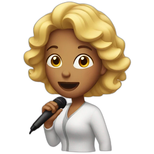women singing emoji