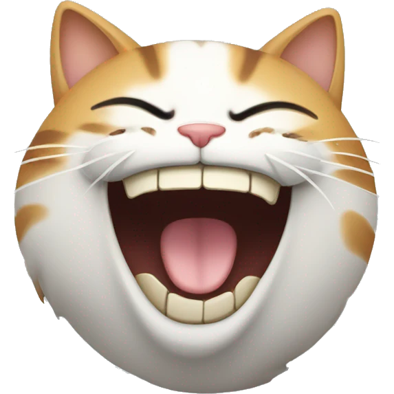 Cat laughing emoji