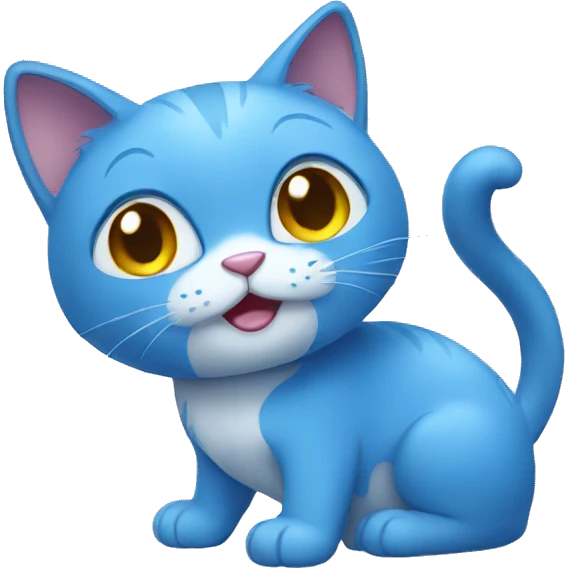 blue cat emoji