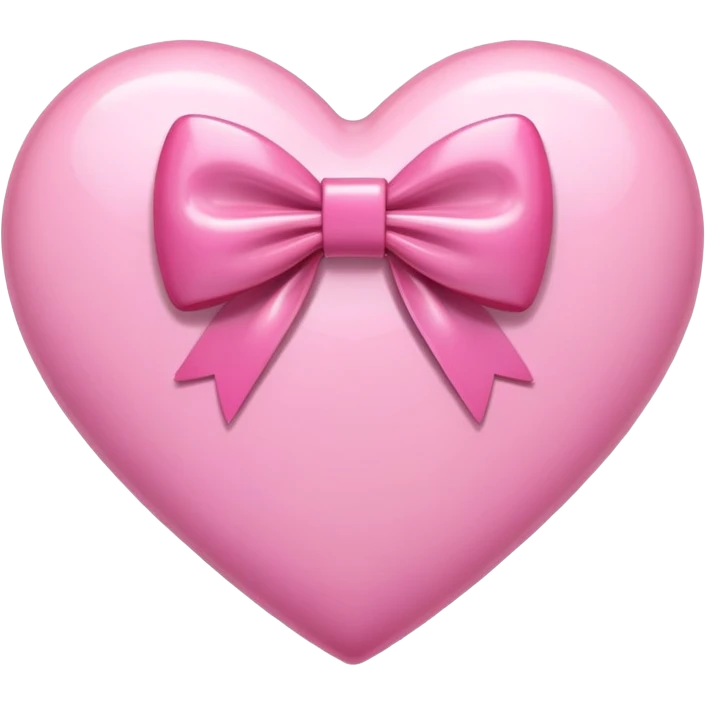 pink heart with bow in it  emoji