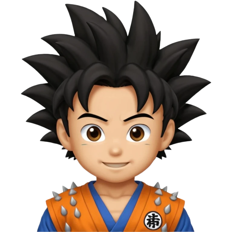 goku kid smiling from dragon ball emoji emoji