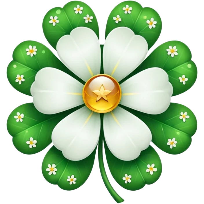 real cosmos star, but with clover, to make star look like lucky star, but main point is star emoji
