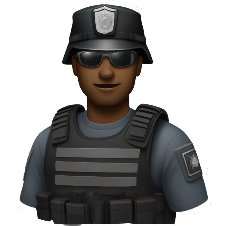 Swat officer iOS  emoji
