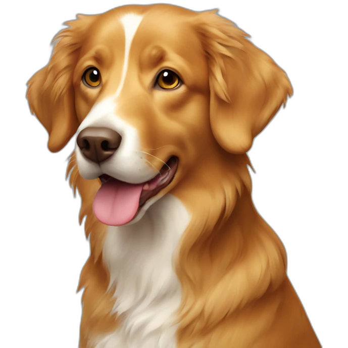Duck tolling retriever emoji