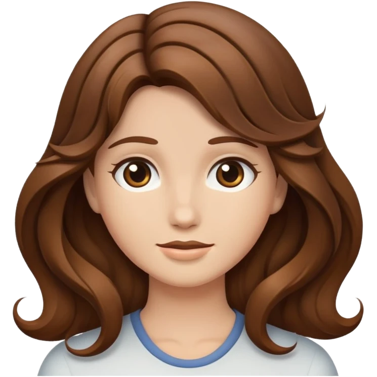 Brown hair emoji emoji