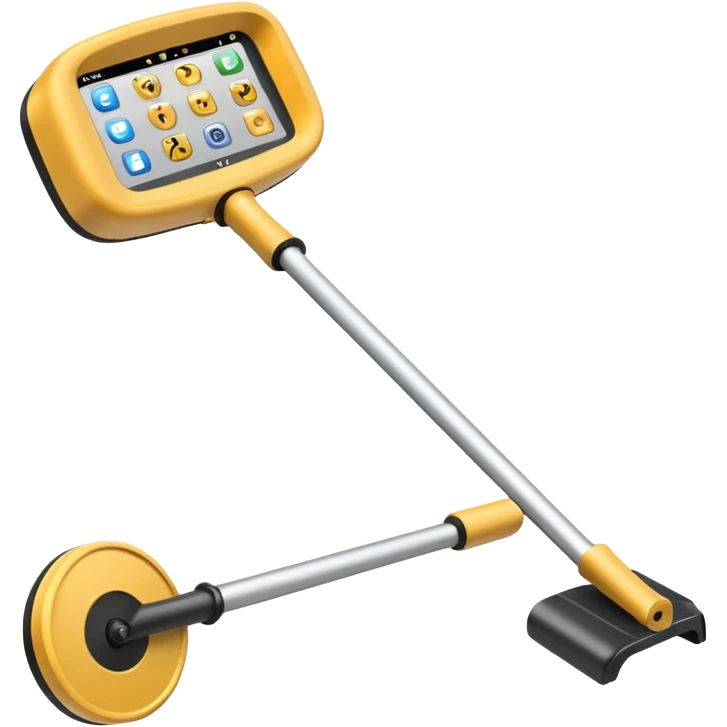 Hand-held metal detector
Security scanner
Handheld security wand
Metal detector wand emoji