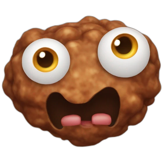 meatball with eyes emoji