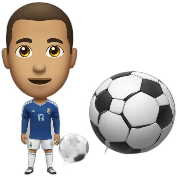 Ronaldo qui fais du foot emoji