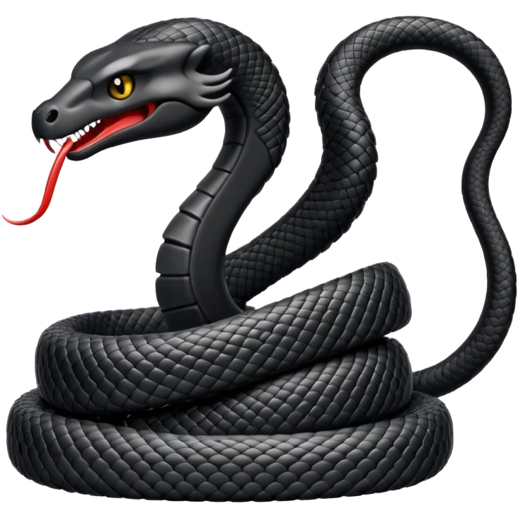 Black cobra emoji emoji
