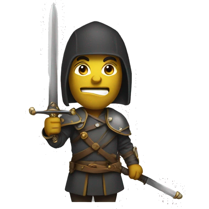 artist platte with sword emoji