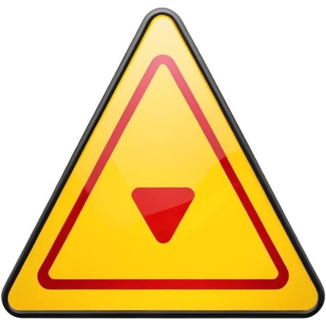 yield sign emoji
