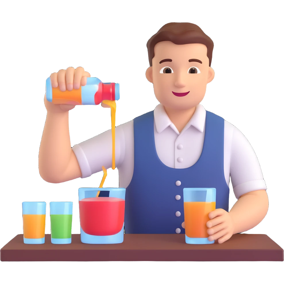 bartender mixing drinks emoji