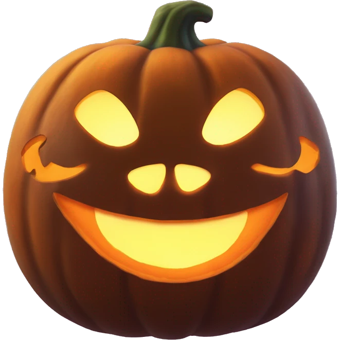 Crave Cat glowing Jack-o-lantern emoji