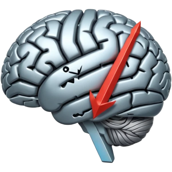 brain  With Mindset Arrow Symbol emoji