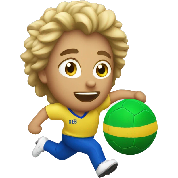Eu jogando bola emoji