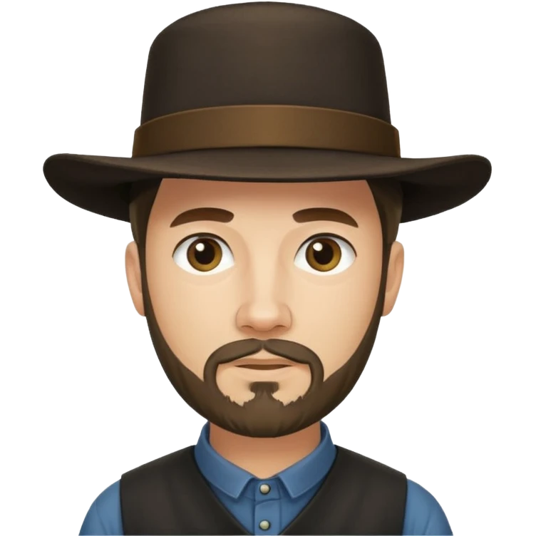 Amish man with goatee emoji