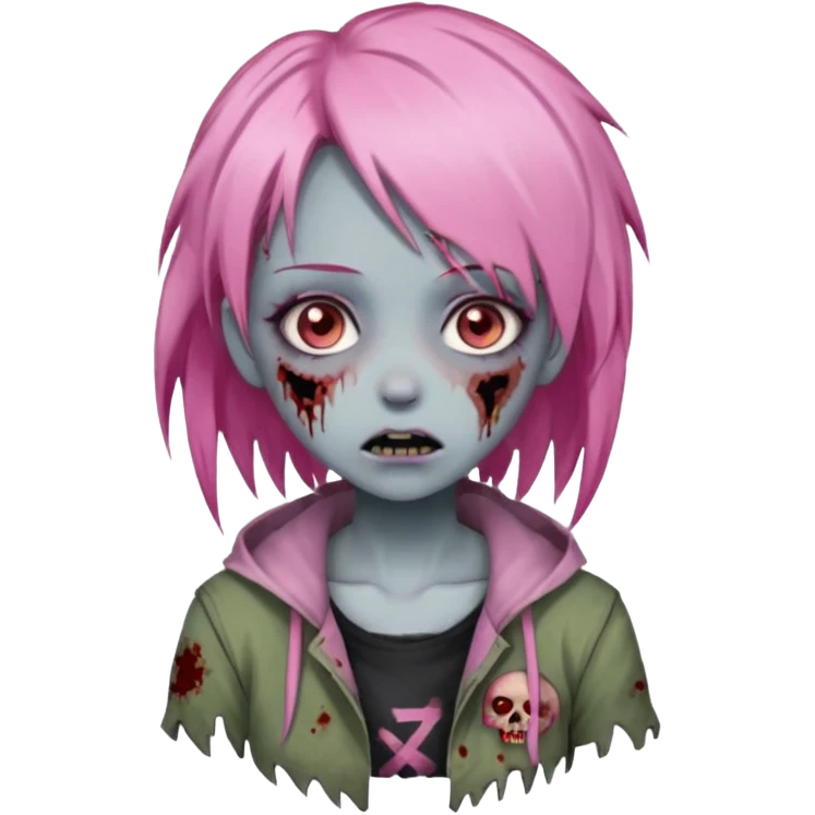 Anime Pink ZombieGirl She/Her emoji