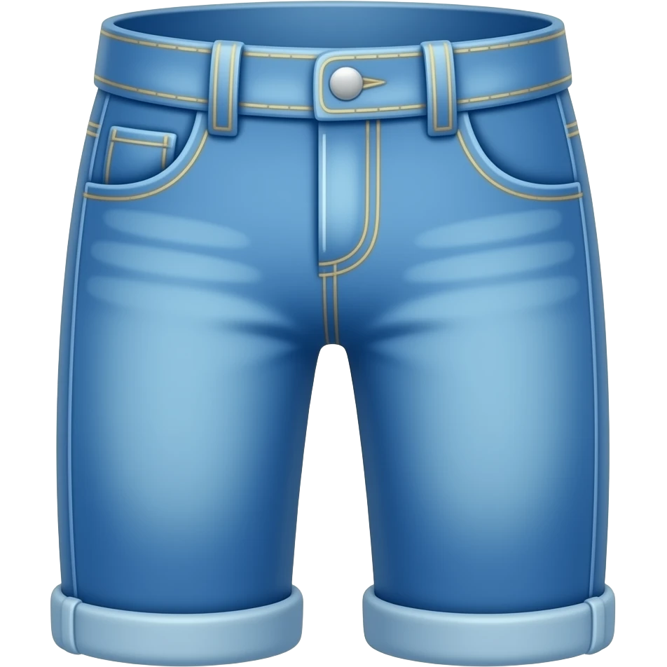 cartoon emoji of the jeans, thick outline, flat colors, simple 2D, minimal, clean background, sticker style, no 3D emoji