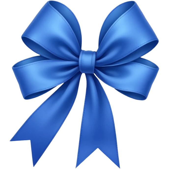 Bright Indigo Ribbon emoji