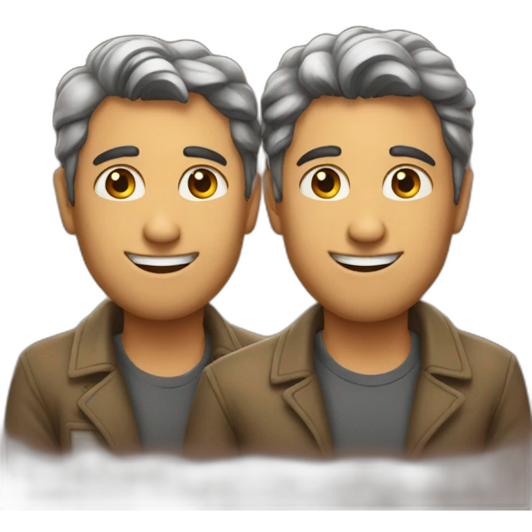 Two mens in love emoji