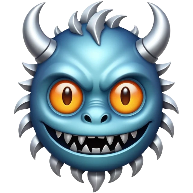 Mمزخرف مثل شعار مونستر emoji