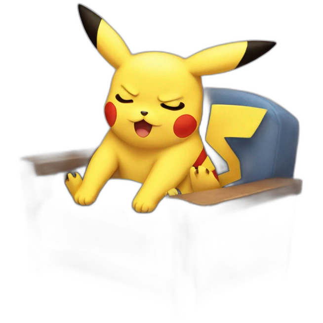 pikachu tired emoji