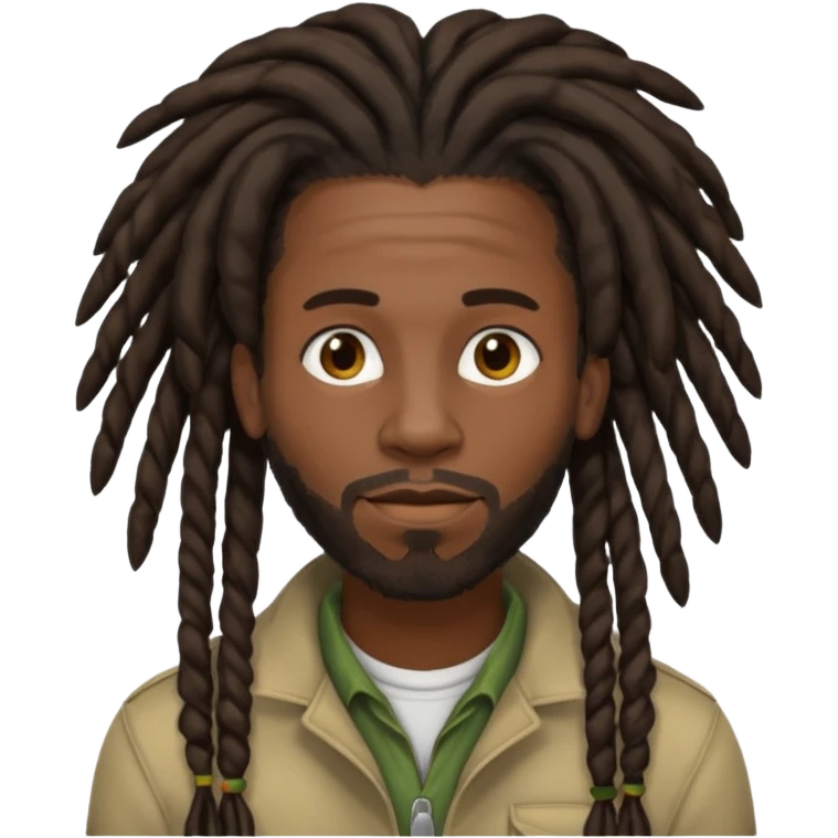 Homme noir avec des nate collées emoji