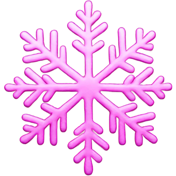 Pink Snowflake emoji
