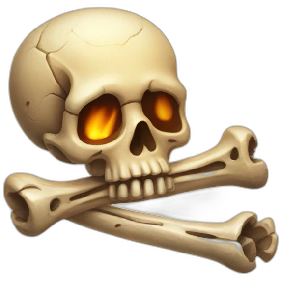 scorched bone emoji